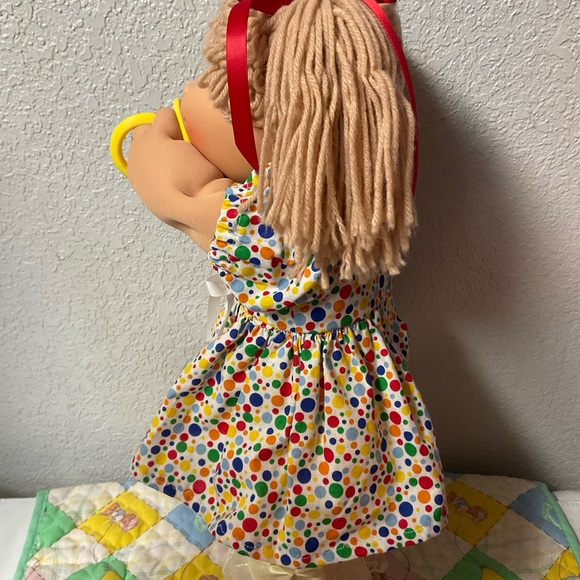 dark green birthday dress Cabbage Patch Doll 1984 Green Signature – Shop for Shelter
